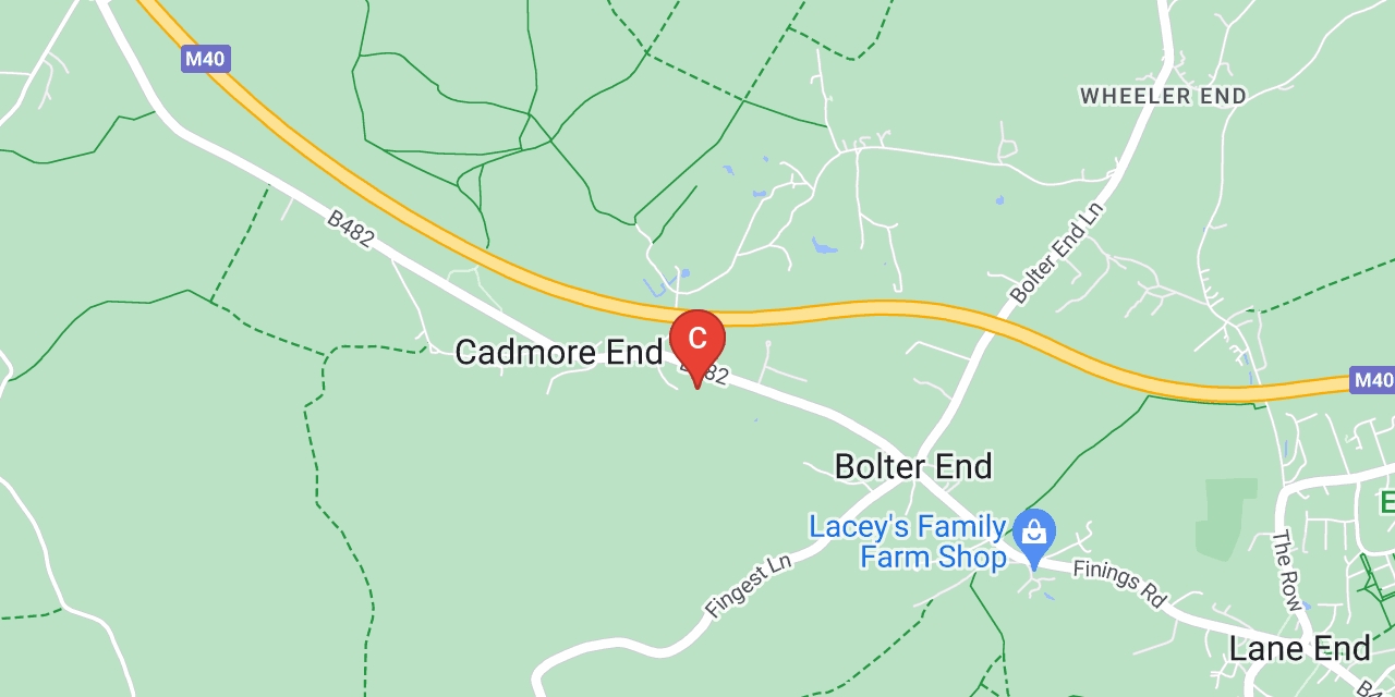 Map showing location of Marlow Road, Cadmore End, Buckinghamshire, HP14 3PP