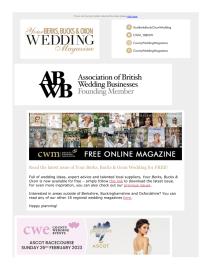 Your Berks, Bucks and Oxon Wedding magazine - September 2022 newsletter