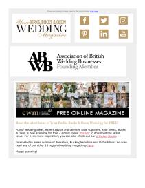 Your Berks, Bucks and Oxon Wedding magazine - October 2022 newsletter