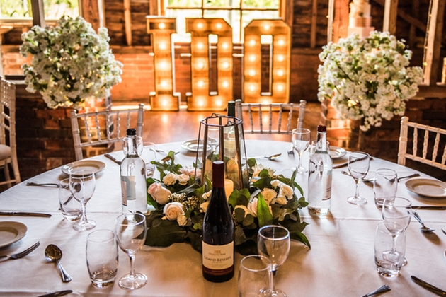 Inside The Vineyard Barn at Stanlake Park