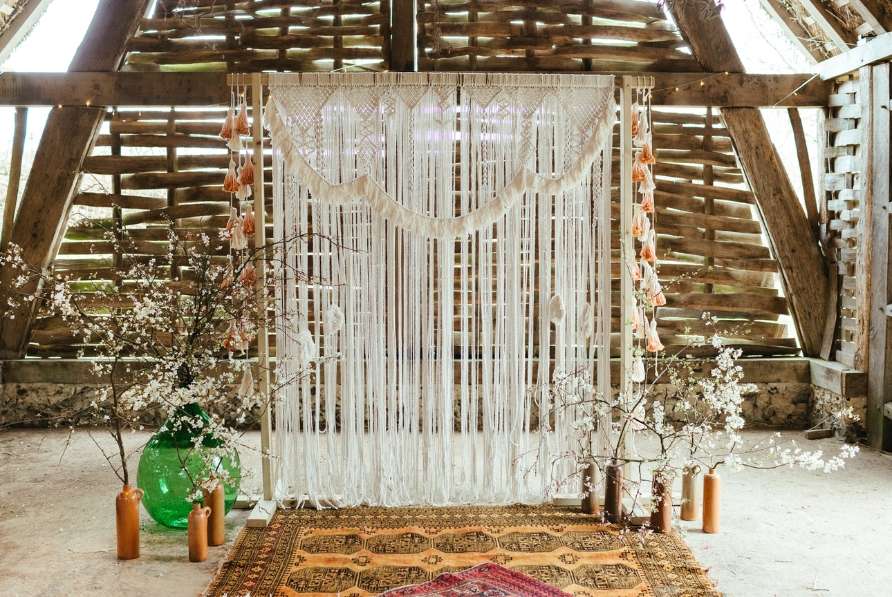 Fliss and Josie from The Boho Shack reveal latest wedding trends and macrame backdrop