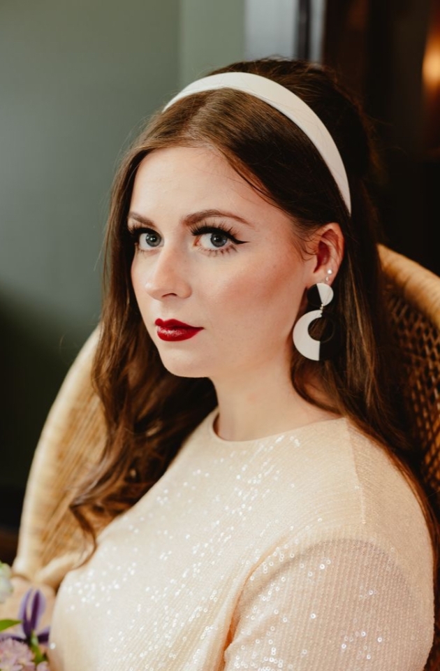 Model wearing make-up by Berkshire-based make-up artist Imogen Sandy