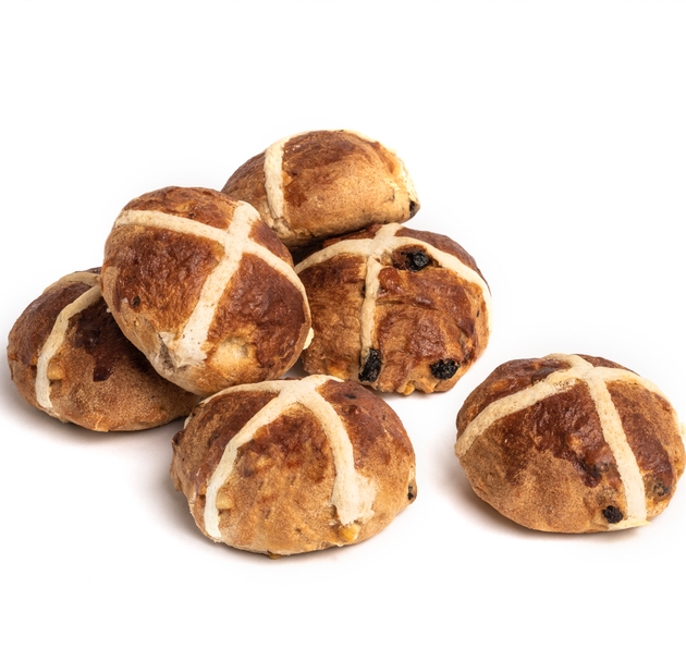 Hot cross buns from Daylesford Organics