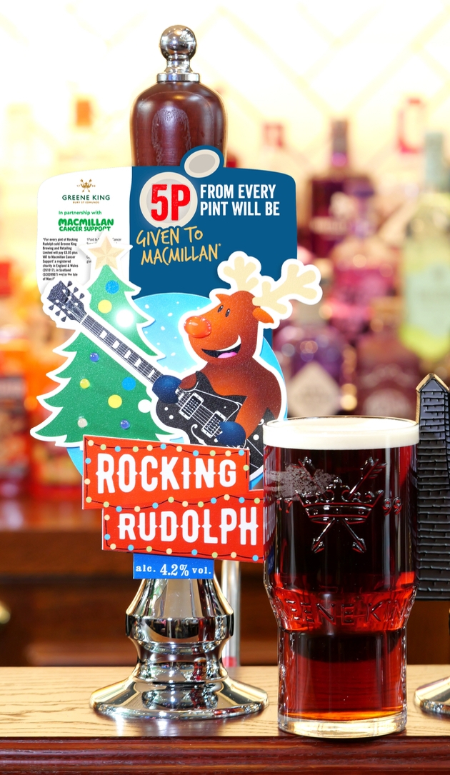 Rocking Rudolph Ale on sale at Greene King pubs this Christmas