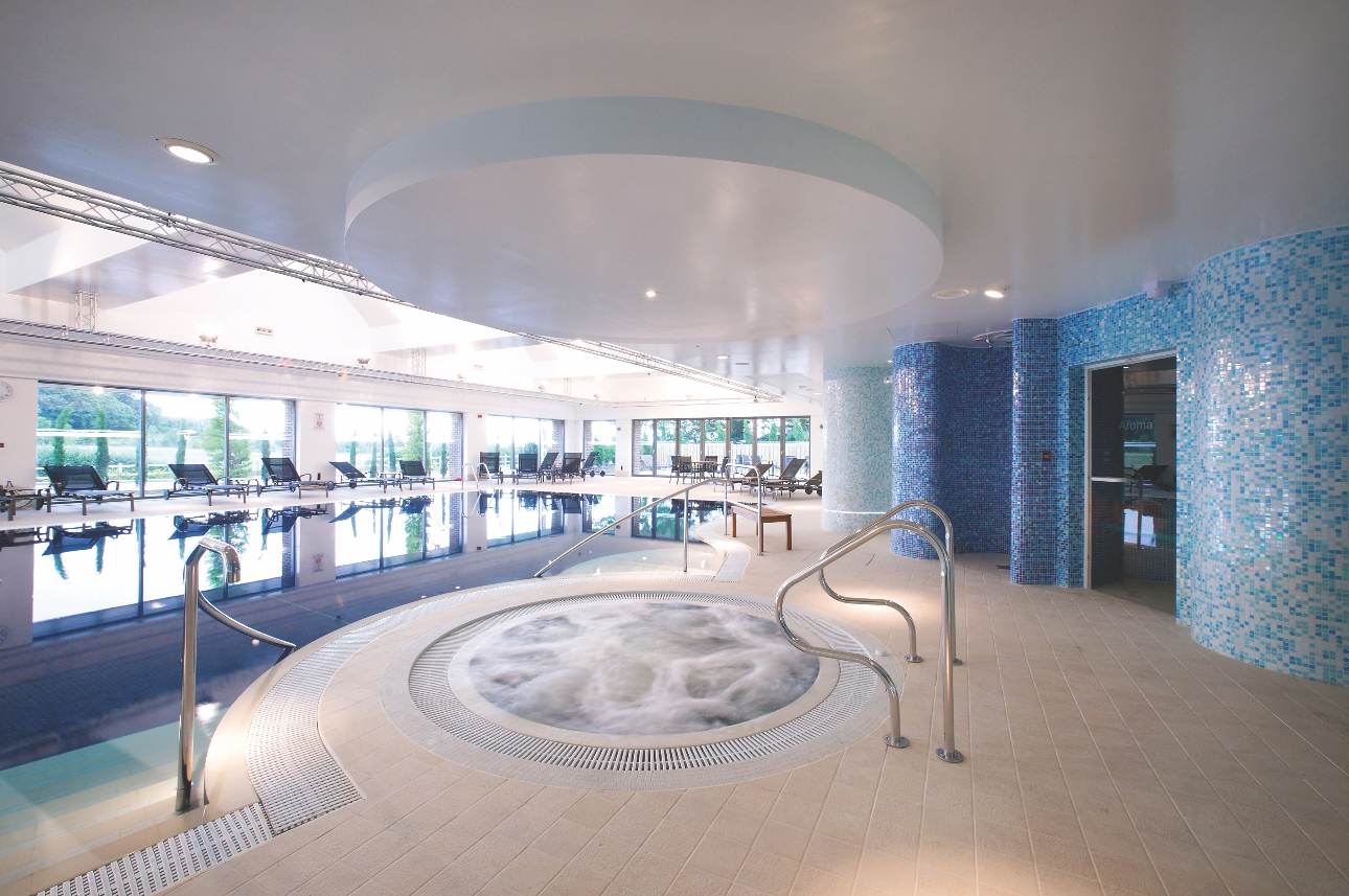 The spa and pool at Donnington Valley in Berkshire