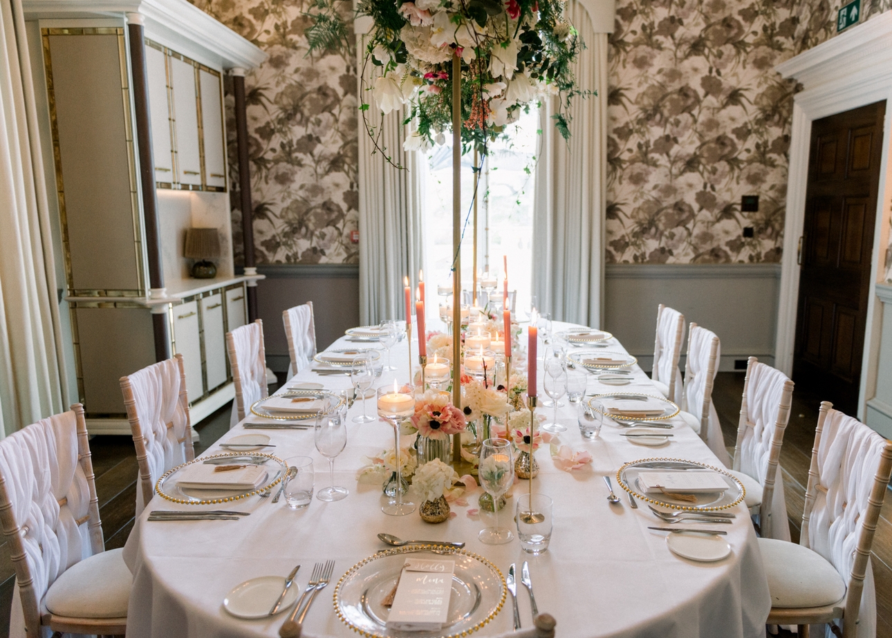 The Langley, a Luxury Collection Hotel, in Buckinghamshire set up for a wedding
