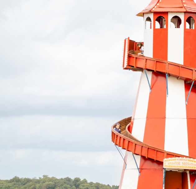 The Heater Skelter at Park Fair in the Cotswolds