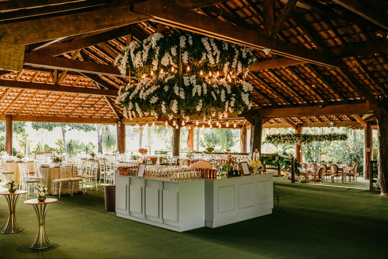 feature bar at wedding reception