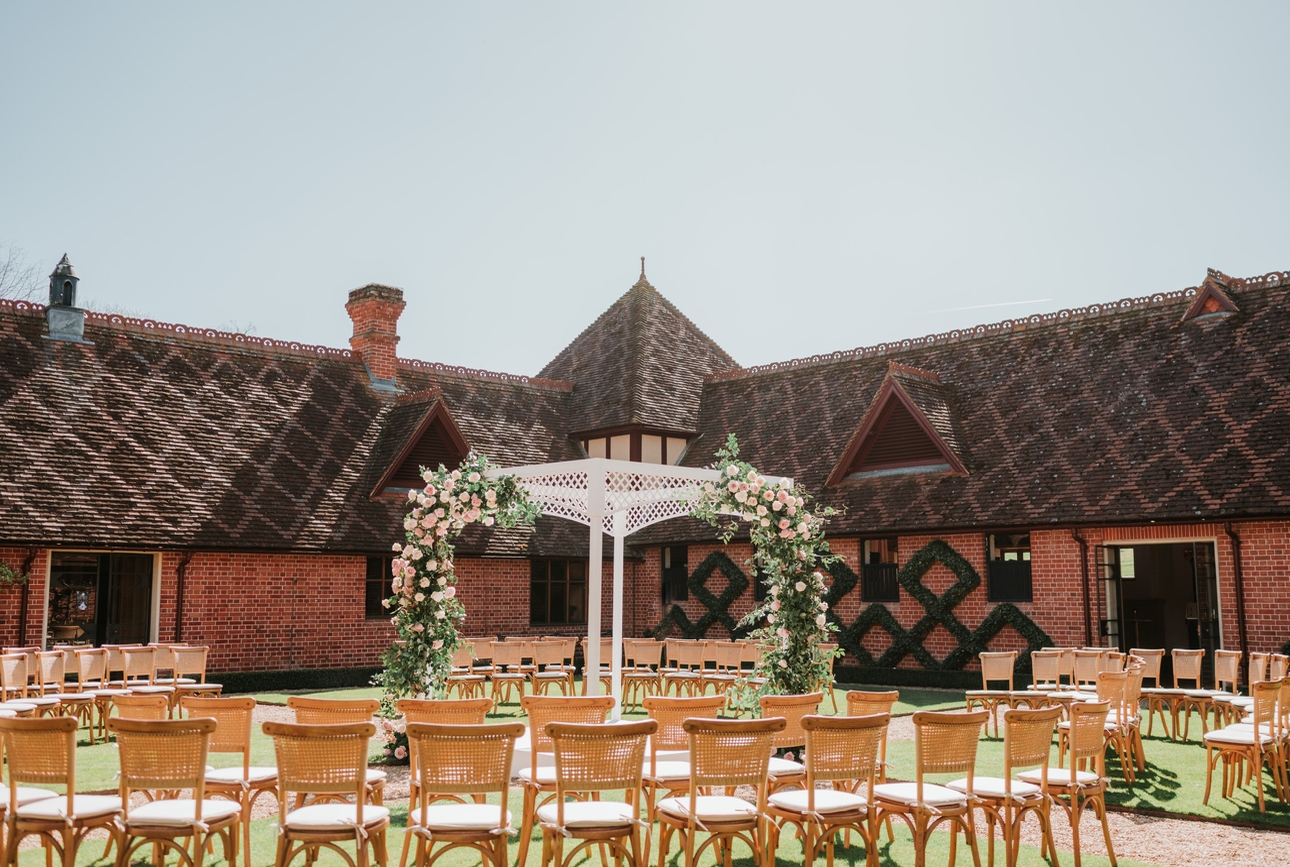 Waddesdon styled for an outdoor ceremony