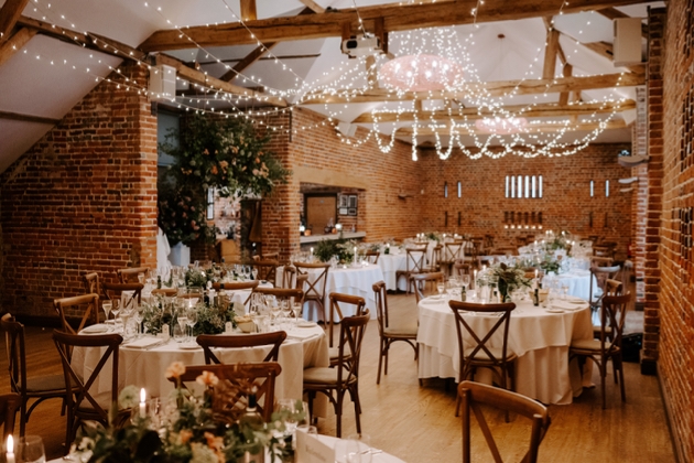 Interior of the Castle Barn at Wasing Park