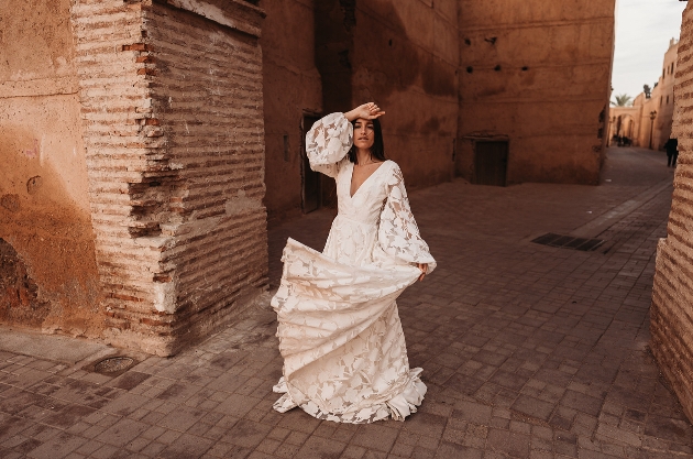 A bohemian wedding dress called Idris from Berkshire-based Studio 41 Bridal