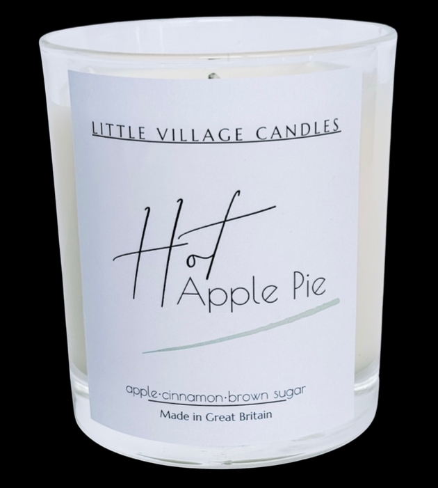 Hot Apple Pie scented candle from Oxfordshire-based Little Village Candles