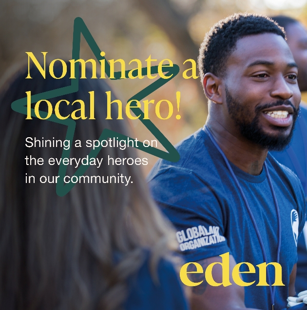 Eden Shopping Centre's Unsung Hero Award poster