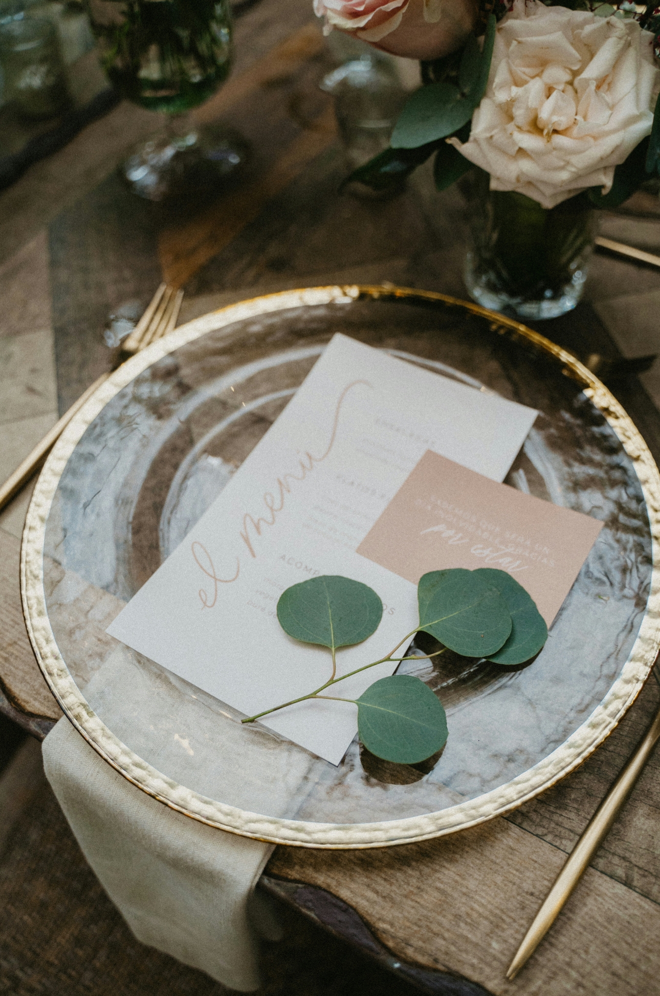 Wedding place setting