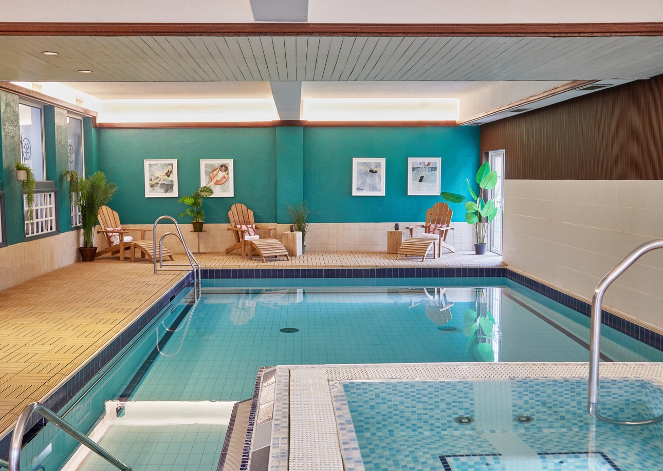 Buckinghamshire's Burnham Beeches Hotel's refubished pool area