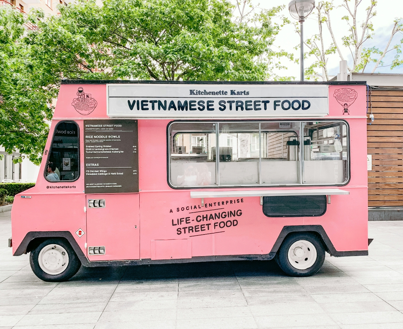A street food truck